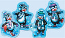 Polar Penguin Cutouts, 4 Pack