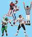 20-Inch Football Figure Decorations, 4-Pack