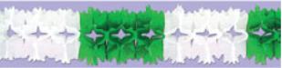 Green & White Pageant Garland, 14.5 ft