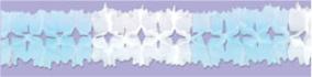 Light Blue & White Pageant Garland, 14.5 ft