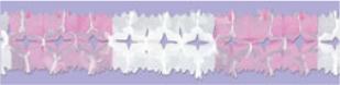 Pink & White Pageant Garland, 14.5 ft