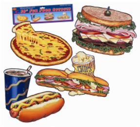 Fun Food Party Cutouts