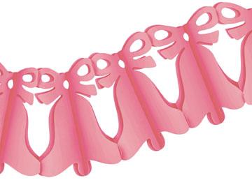 Dusty Rose Bell Garland, 12 ft