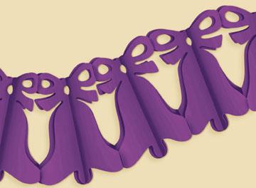 12' BELL GARLAND PURPLE 1/PKG
