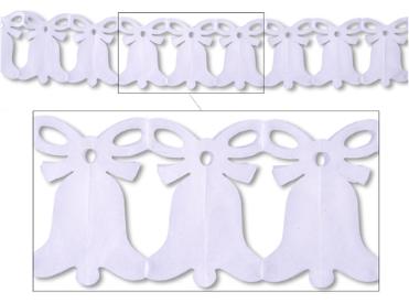 12' BELL GARLAND WHITE 1/PKG