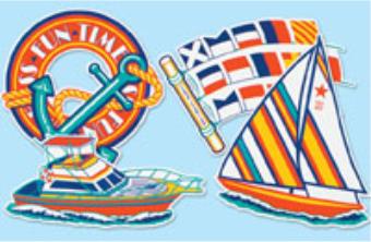 16-Inch Maritime Cutouts, 4-Pack