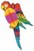 17-Inch Madras Art-Tissue Parrot Decoration