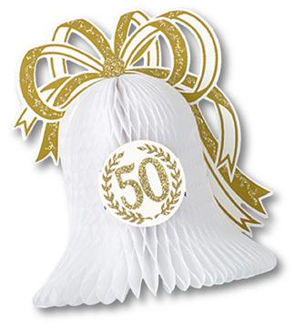 50th Anniversary Centerpiece, 10.5 Inches