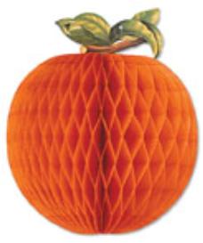 14-Inch Orange Art-Tissue Decoration