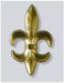13" Gold Plastic Fleur de Lis Decoration