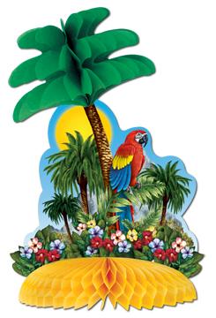 12-Inch Tropical Island Centerpiece