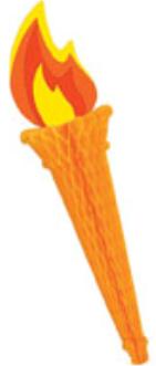 24-Inch Art-Tissue Torch Decoration
