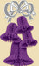 20-Inch Purple Bell Cluster Decoration