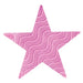 Pink Embossed Foil Star Decoration, 5 Inch