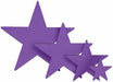 Purple Foil Star Decoration, 12 Inch
