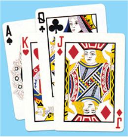 25-Inch Playing Card Cutouts for Casino Party Decor