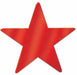 3.5" METALLIC STAR CUTOUTS RED 12/PKG