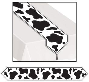 Cow Print Table Runner, 11 Inches x 6 Feet