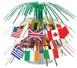 International Flag Mini Centerpiece