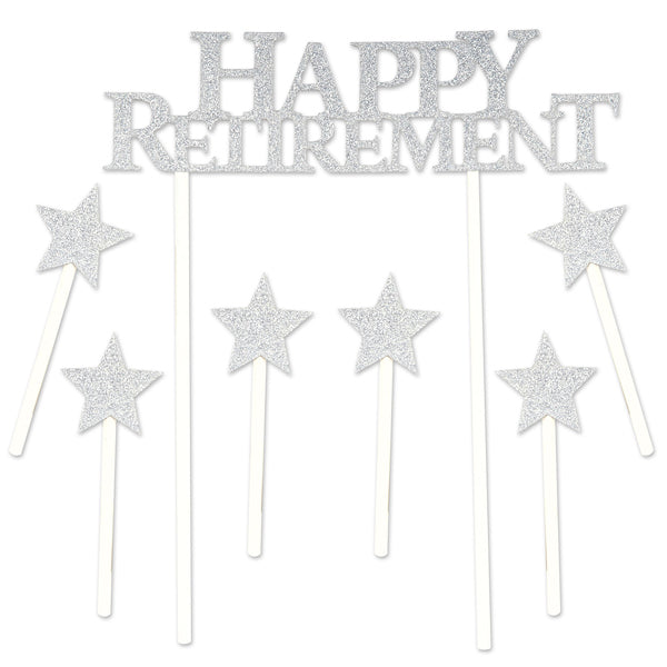 Happy Retirement Cake Topper, 1 Count