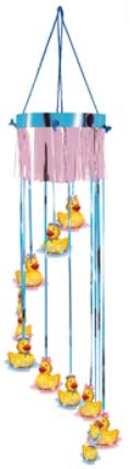 Just Duckie Shimmer Spiral Hanging Decoration, 40 Inch