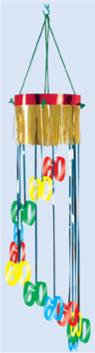 Number 60 Shimmering Spiral Hanging Decoration