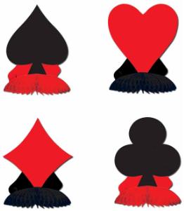 CARD "SUIT" 4/PKG PLAYMATES 4½"