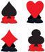 CARD "SUIT" 4/PKG PLAYMATES 4½"