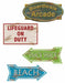 BEACH SIGN CUTOUTS 14" (4/PACK)