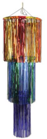 3-Tier Shimmering Chandelier, 4 ft
