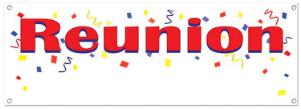 All-Weather Reunion Sign Banner, 21 Inches x 5 Feet