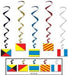 NAUTICAL FLAG WHIRLS 3'4" 5/PKG