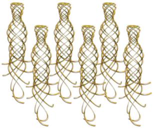 SHIMMERING WHIRLS 6/PKG 20" GOLD