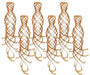 SHIMMERING WHIRLS 6/PKG 20" ORANGE