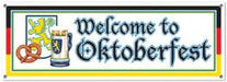 Welcome to Oktoberfest Sign, 5 ft x 21 in