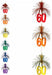 60th Birthday Firework Stringer, 7 ft