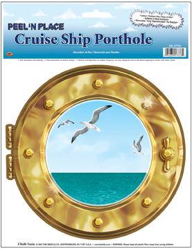 CRUISE SHIP PORTHOLE PEEL N PLACE 1/PACK