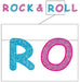 Glittered Rock and Roll Streamer