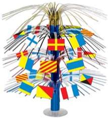 18-Inch Nautical Flag Centerpiece