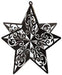 Black 3D Glittered Star Centerpieces