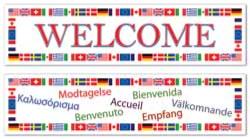 INTERNATIONAL 5' WELCOME BANNERS 2/PK