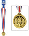 Gold 2-Inch Award Medal with 30-Inch Ribbon