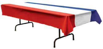 Patriotic Plastic Tablecover, 54 x 108 Inches
