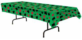 Casino Plastic Tablecover, 54 x 108 Inches