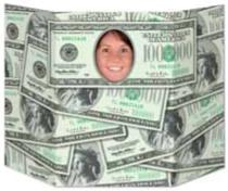 MILLION DOLLAR SMILE PHOTO PROP 3'X25"