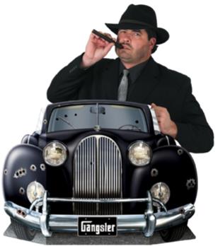 Gangster Photo Prop, 37 x 25 Inches