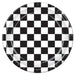 Black and White Checkered 9-Inch Paper Plates, 8-Pack