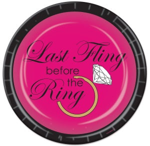 Last Fling Bachelorette Party Plates