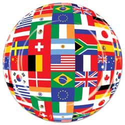 International 7-Inch Party Plates, 8 Count