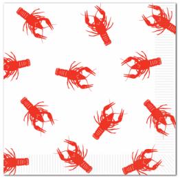 Crawfish 2-Ply Luncheon Napkins, 16 Count